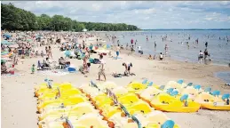  ?? BRYANNA BRADLEY ?? Oka National Park is about a 35-kilometre drive from the West Island via Hudson and its ferry service. Summer brings a bevy of beachgoers to the area thanks to warm weather and cool water.