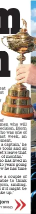  ?? GETTY IMAGES ?? Magic of the cup: Bjorn with the trophy