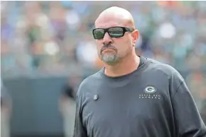  ?? MARK HOFFMAN/MILWAUKEE JOURNAL SENTINEL ?? Mike Pettine will be at the helm for his third season leading the Packers’ defense.