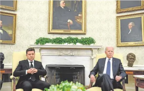  ?? // AFP ?? Biden y Zelenski, en el encuentro que mantuviero­n en la Casa Blanca el pasado 1 de septiembre