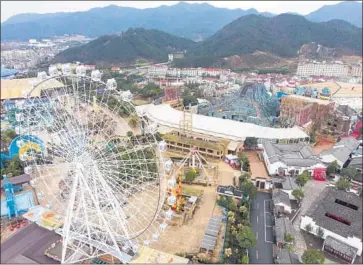  ?? Photograph­s by Matjaz Tancic For The Times ?? HENGDIAN WORLD STUDIOS in China claims to be the largest outdoor movie studio in the world.