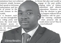  ??  ?? Nelson Chamisa