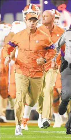  ?? GETTY ?? Clemson coach Dabo Swinney has seen players test positive.