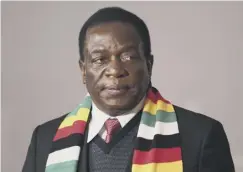  ??  ?? Emmerson Mnangagwa hailed ‘a new beginning’