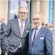  ?? RP-FOTO: ENDERMANN ?? Ulrich M. Harnacke (l.) und Burkhard Schrammen