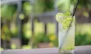  ??  ?? ‘Freshly squeezed lime and soda can fool my body into thinking I’m having a drink.’ Photograph: Jordan Lye/Getty Images