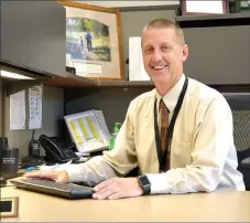  ?? Janelle Jessen/Herald-Leader ?? Rob Lindley is the new principal of Siloam Springs High School. He was hired in July to replace former principal Anne Martfeld.