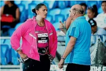  ?? GETTY IMAGES ?? Valerie Adams is ‘gutted’ that coach Jean-pierre Egger will not be with her in Rio.