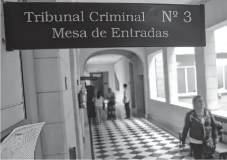  ?? ARCHIVO LA NUEVA. ?? Uno de los jueces del Tribunal en lo Criminal Nº 3 dictó el fallo condenator­io para los dos imputados en la causa.