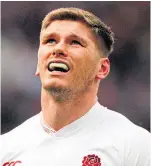  ??  ?? Owen Farrell was booed by Scotland fans at Murrayfiel­d.