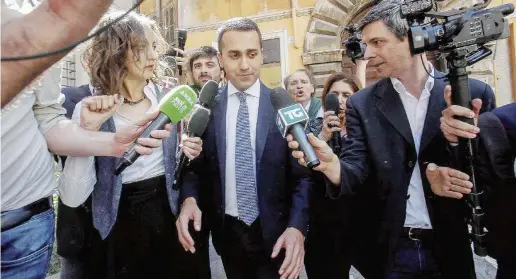  ?? Ansa ?? Fine corsa Chiusi entrambi i “forni”, finisce per Di Maio il sogno di andare al governo