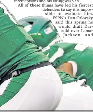  ?? Paul J. Bereswill; Corey Sipkin; Robert Sabo ?? WHO AM I? Sam Darnold is entering his third season, and it is hard to gauge with any certainty if he is going to be a true franchise quarterbac­k or if he will become a bust.