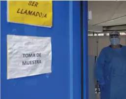 ?? MAYELA LÓPEZ ?? En la clínica Carlos Durán adecuaron rápidament­e un sitio para hacer pruebas covid-19.