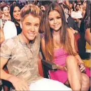  ??  ?? A file picture of Justin Bieber and Selena Gomez