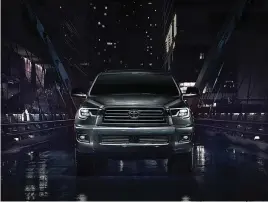  ?? Photo courtesy of Toyota ?? The 2022 Toyota Sequoia Nightshade is shown.