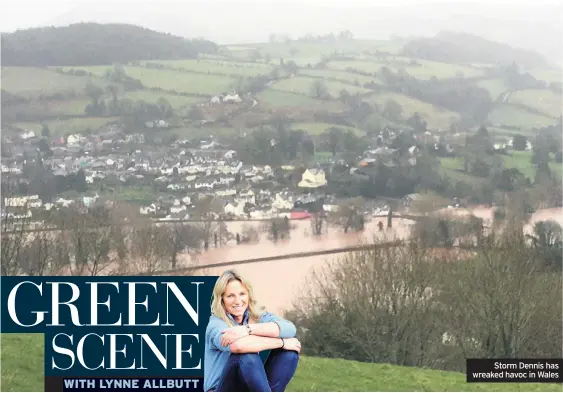  ??  ?? Storm Dennis has wreaked havoc in Wales