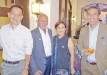  ??  ?? (From left) Allure’s Philip Cu-Unjieng with Ernest Escaler, Gianna Montinola and Luigi Bernas.