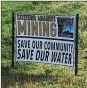  ??  ?? Citizens Against Mining is against Enon Sand & Gravel’s proposed limestone mine in southern Mad River Twp.