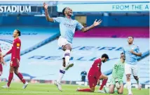  ?? Photo / AP ?? Raheem Sterling helped City hammer Liverpool.