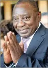  ??  ?? CYRIL RAMAPHOSA