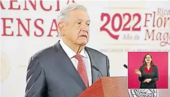  ?? CAPTURA DE PANTALLA ?? Andrés Manuel López Obrador dijo que no será un alcahuete