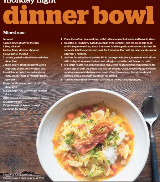  ?? Recipe by Kathy Paterson Photograph­y & styling by Tam West ??