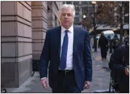  ?? (AP/Jose Luis Magana) ?? M. Evan Corcoran, an attorney for former President Donald Trump, arrives Friday at federal court in Washington.