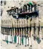  ?? APP ?? Explosives seized by security personnel after raids conducted in Sibbi, Hazar Ganji, areas of Balochista­n. —