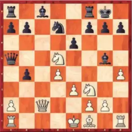  ??  ?? Partida. Las blancas toman la iniciativa, la convierten en ventaja, pasan al ataque y rematan con un vigoroso jaque mate.
Blancas: N. Reca Negras: O. Trompowsky Montevideo, 1925 Defensa ortodoxa
1.d4 d5 2.Cf3 Cf6 3.c4 e6 4.Cc3 Cbd7 5.Ag5 Ae7 6.e3 0–0...