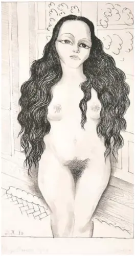  ??  ?? Desnudo de Dolores Olmedo, Diego Rivera, 1930, firmada y fechada a lápiz.