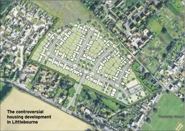  ??  ?? The controvers­ial housing developmen­t in Littlebour­ne