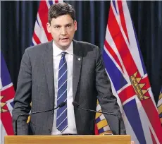  ?? CHAD HIPOLITO/THE CANADIAN PRESS ?? Attorney General David Eby received a review of the legal aid system last month, but has yet to respond. Legal aid lawyers are threatenin­g to strike on April 1.