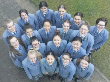  ?? PHOTO: GERARD O’BRIEN ?? Surprise callup . . . St Hilda’s Collegiate’s choir Sings Hilda celebrates an invitation to The Big Sing finale in Wellington next month.