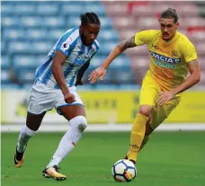  ?? Reuters ?? Kasey Palmer, left, has been borrowed by Huddersfie­ld from Chelsea for a second successive season