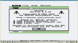  ??  ?? Hatari running EmuTOS: Not everything is going to work with this setup, but simpler apps should be good.