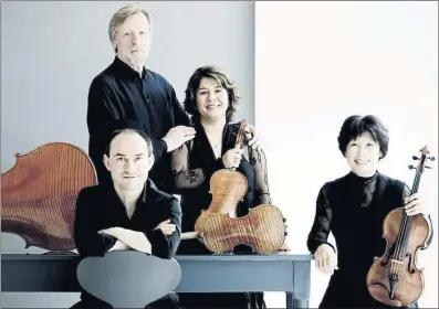  ??  ?? MICHELANGE­LO QUARTET: An ensemble of individual­s who each has his or her own solo career but who come together for concerts.