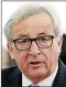  ??  ?? No sanctions: Jean-Claude Juncker said negotiatio­ns with the UK would be “friendly and firm”