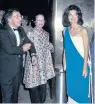  ??  ?? Lady in red: Diana with Carl Katz and Jackie Onassis, above, and Bianca Jagger and Lauren Bacall