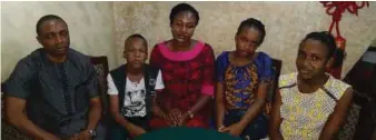  ??  ?? Abugu's brother, wife and children