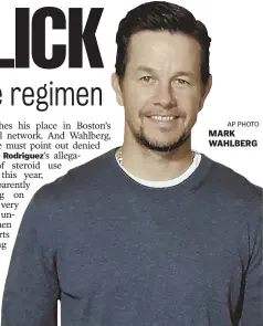  ?? AP PHOTO ?? MARK WAHLBERG