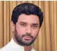  ??  ?? Chirag Paswan