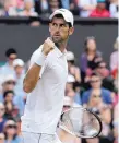  ??  ?? Novak Djokovic, left, holds a 26-25 head-to-head lead in his series against Rafael Nadal. They meet today in a Wimbledon semifinal.