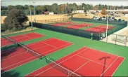  ?? CCPS ?? New tennis courts at LFO are among the many projects that have been funded by the 6th Education Special Purpose Local Option Sales Tax, which voters approved in March 2021.