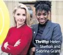  ??  ?? Helen Skelton and Sabrina Grant
how its infrastruc­ture helps staff process thousands of passengers arriving from 84 countries.