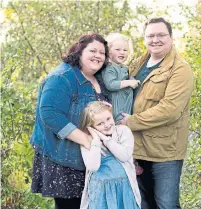  ?? WATTS FAMILY ?? Raven Watts, pictured with her daughters, Lucy and Bridget, and her husband, Tim, hopes the East Coast stays in its bubble.