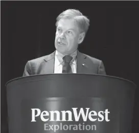  ?? Calgary Herald/files ?? Rick George, chairman of Penn West, will have an opportunit­y next month to discuss the departure of top executives in the last quarter.