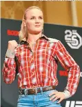  ??  ?? Valentina Shevchenko