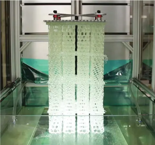  ?? PROVIDED ?? A 3D printer by Azul 3D, founded by three Northweste­rn University researcher­s, can print production-grade, human-sized objects in just a few hours.