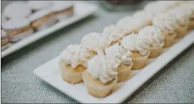  ?? DAVID CRIDER PHOTOGRAPH­Y ?? These dainty cupcakes are among dessert selections for Mother’s Day brunch and lunch set at StoneWater’s Rustic Grill in Highland Heights.