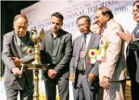  ??  ?? 5th Internatio­nal Tourism Mart Inaugurate­d in Imphal, Manipur